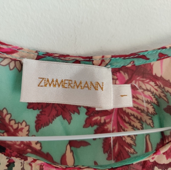 Zimmerman Floral Silk Top New Without Tags - Picture 10 of 13